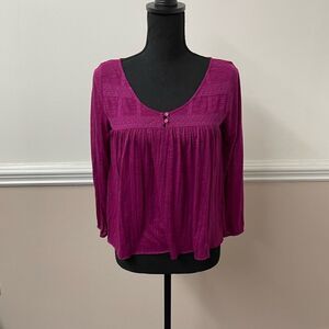 American Eagle Fuchsia Blouse